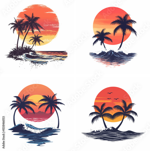 sunset beachside palm trees clipart of beach scene red sunset beach sunset beach California sunset