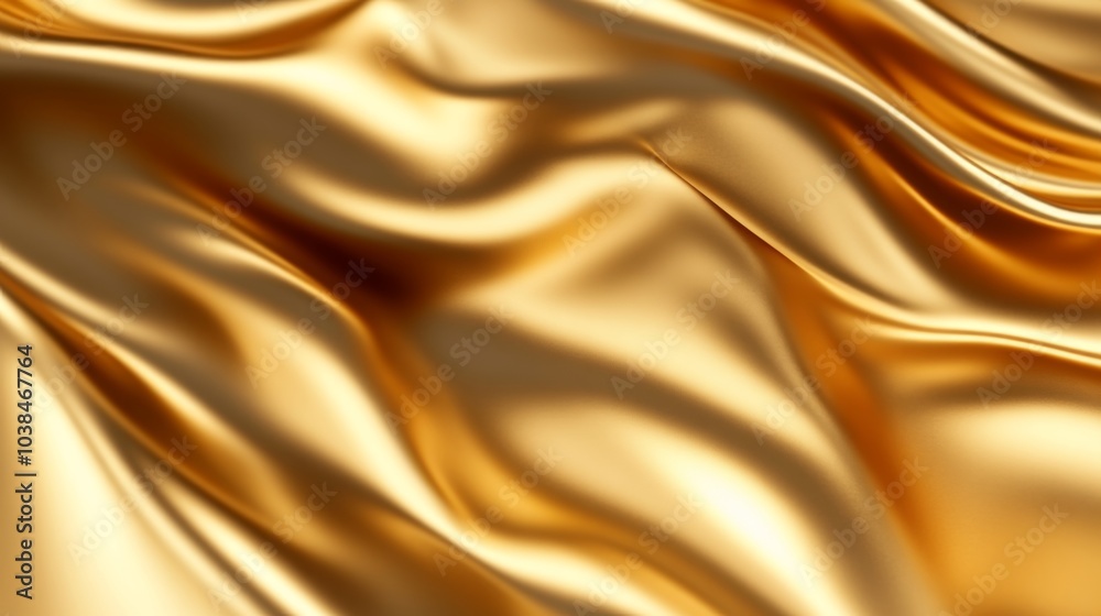 Abstract Golden Silk Fabric Texture Background Abstract Golden Silk Fabric Texture Background