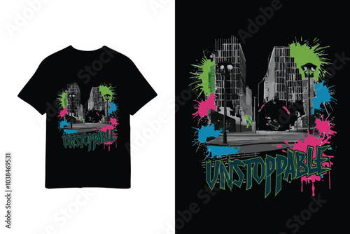 Unstoppable Art & Illustration T-Shirt Design