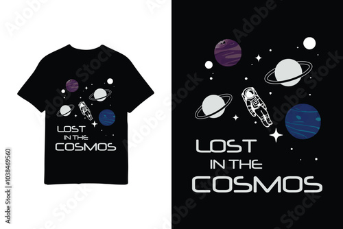 Lost in the Cosmos, T-Shirt Design