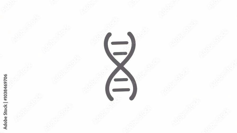 4k dna icon isolated on white background