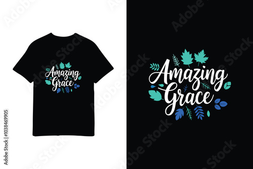 Agazing Grace typography T-Shirt Design