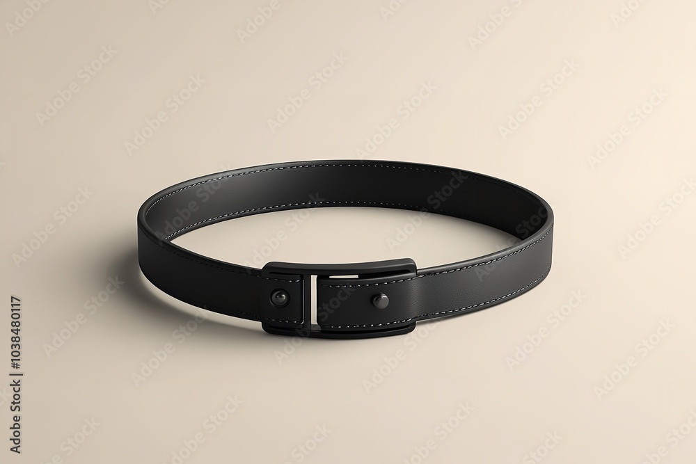 Blank 3D illustration of a dog collar bell that can be adjusted. Generative Ai Blank 3D illustration of a dog collar bell that can be adjusted. Generative Ai