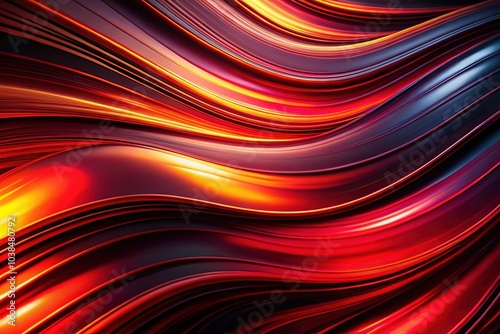 Red Black Metallic Abstract Art Background