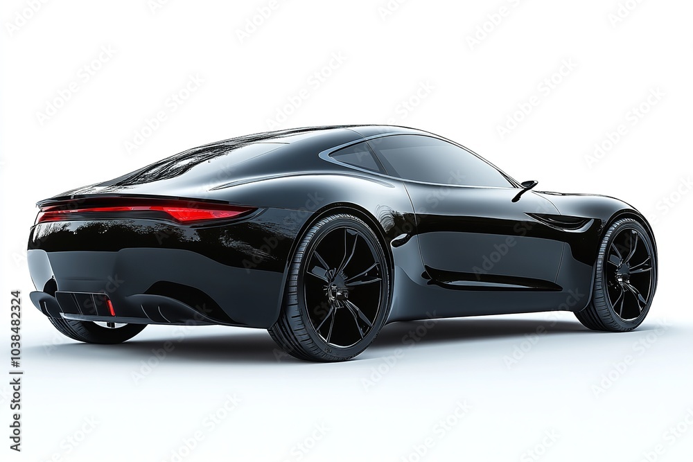 A contemporary vehicle on a white backdrop without a specific brand. Generative Ai A contemporary vehicle on a white backdrop without a specific brand. Generative Ai