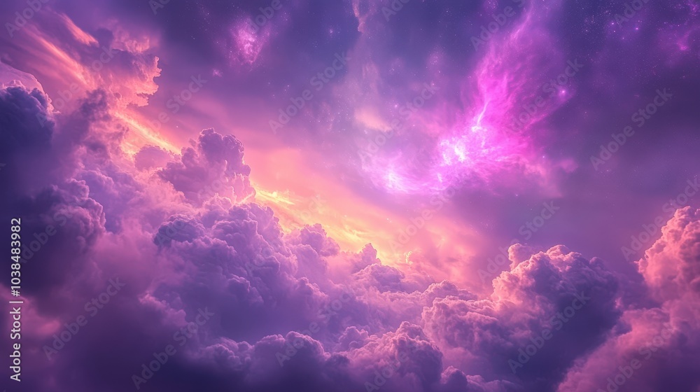 Vibrant Cosmic Cloudscape Vibrant Cosmic Cloudscape