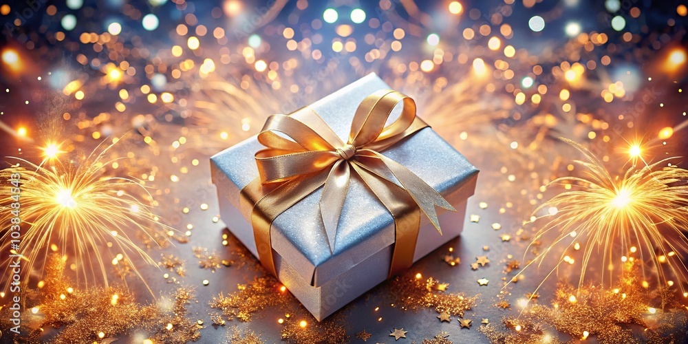 Sparkling Luxury Gift Box - Aerial View Sparkling Luxury Gift Box - Aerial View