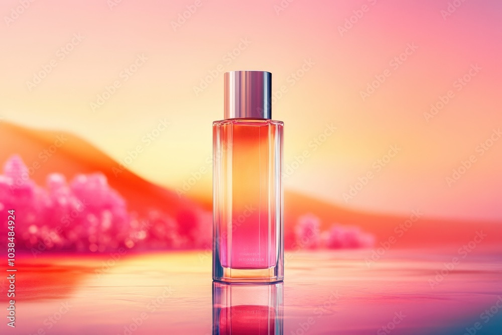 Vibrant sunset perfume bottle Vibrant sunset perfume bottle