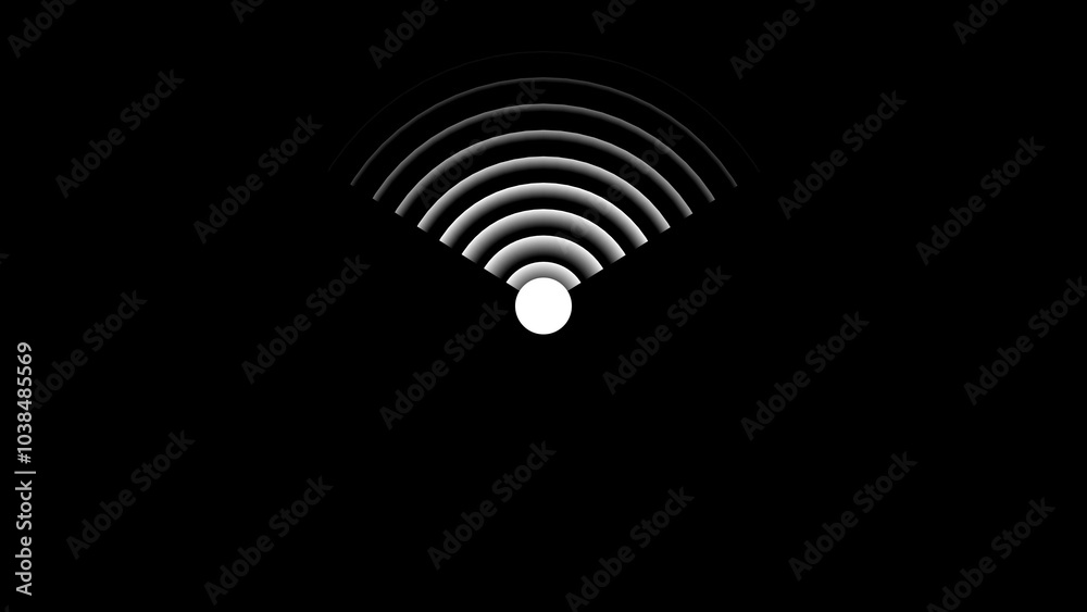 Naklejka premium Antenna icon set. Wireless communication icons. Radio antenna icon. Editable vector stroke. j PS 10..