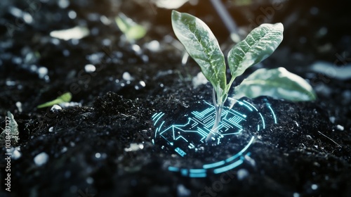 Futuristic Farming Technology with Digital Monitoring of Plant Growth for Efficient and Eco-Friendly Agriculture
