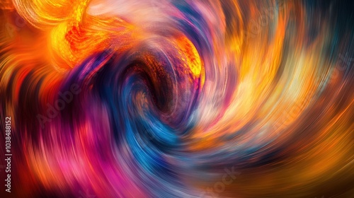 Vibrant abstract swirling colors