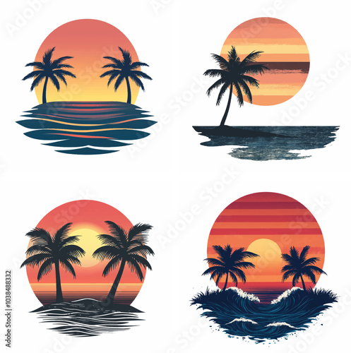 sunset beachside palm trees clipart of beach scene red sunset beach sunset beach California sunset