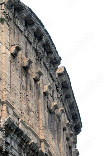 Roma Collesium, Historical Building Detail, Close Up, Macro photo