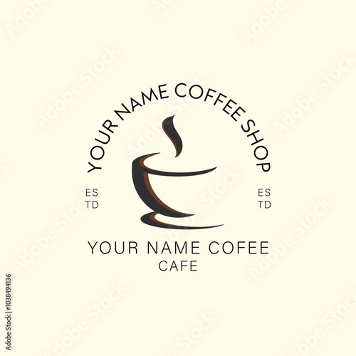 Vector Logo Coffee Shop Vintage