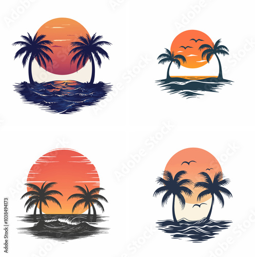 sunset beachside palm trees clipart of beach scene red sunset beach sunset beach California sunset