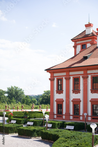 Prague, Czech republic - August 25, 2024: Troja Castle in Prague: A Baroque Masterpiece