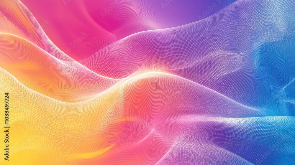 Abstract background with colorful flowing fabric. Abstract background with colorful flowing fabric.