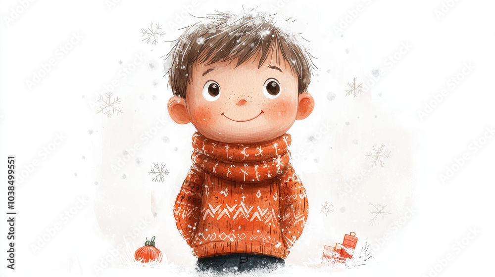 little child in winter little child in winter