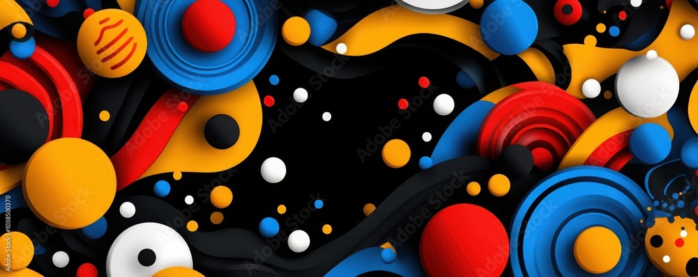 Abstract Geometric Tiles with Colorful Random Patterns Abstract Geometric Tiles with Colorful Random Patterns