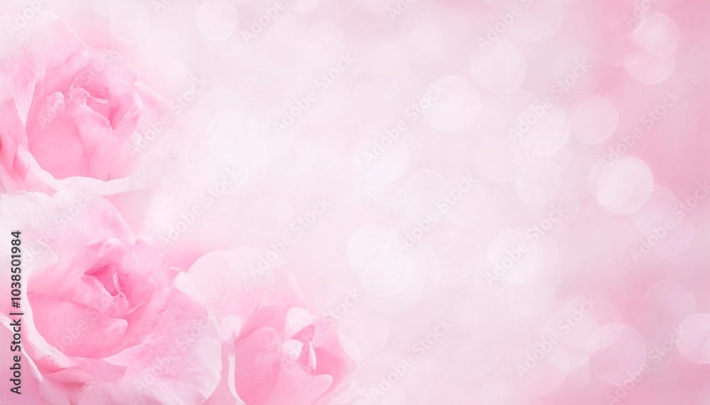 Pink rose on green white background. Background for love and Valentine Pink rose on green white background. Background for love and Valentine