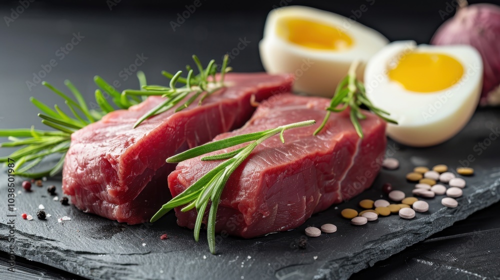Vitamin B12: Essential for red blood cell formation and DNA synthesis, this vitamin supports neurological function and is mainly found in animal products like meat and dairy.
Vitamin B12: Essential for red blood cell formation and DNA synthesis, this vitamin supports neurological function and is mainly found in animal products like meat and dairy.