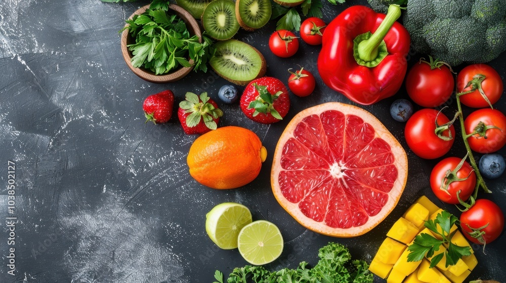 Vitamin C: Essential for immune support and cell protection, this antioxidant also aids collagen synthesis for skin health, sourced from citrus fruits, kiwi, and bell peppers.
Vitamin C: Essential for immune support and cell protection, this antioxidant also aids collagen synthesis for skin health, sourced from citrus fruits, kiwi, and bell peppers.