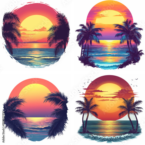 sunset beachside palm trees clipart of beach scene red sunset beach sunset beach California sunset