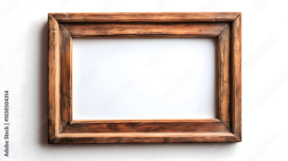 Distressed Wooden Photo Frames with Intricate Detailing for Customization on a Clean White Background Distressed Wooden Photo Frames with Intricate Detailing for Customization on a Clean White Background