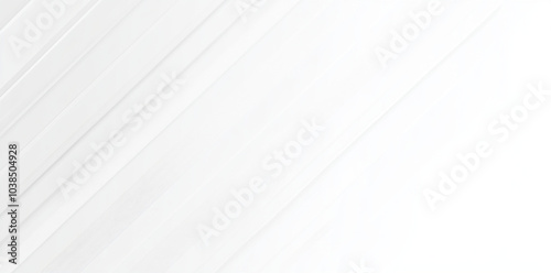 Abstract white background with diagonal stripes creates clean and modern aesthetic, perfect for various design projects. This versatile backdrop enhances visual appeal and adds depth
