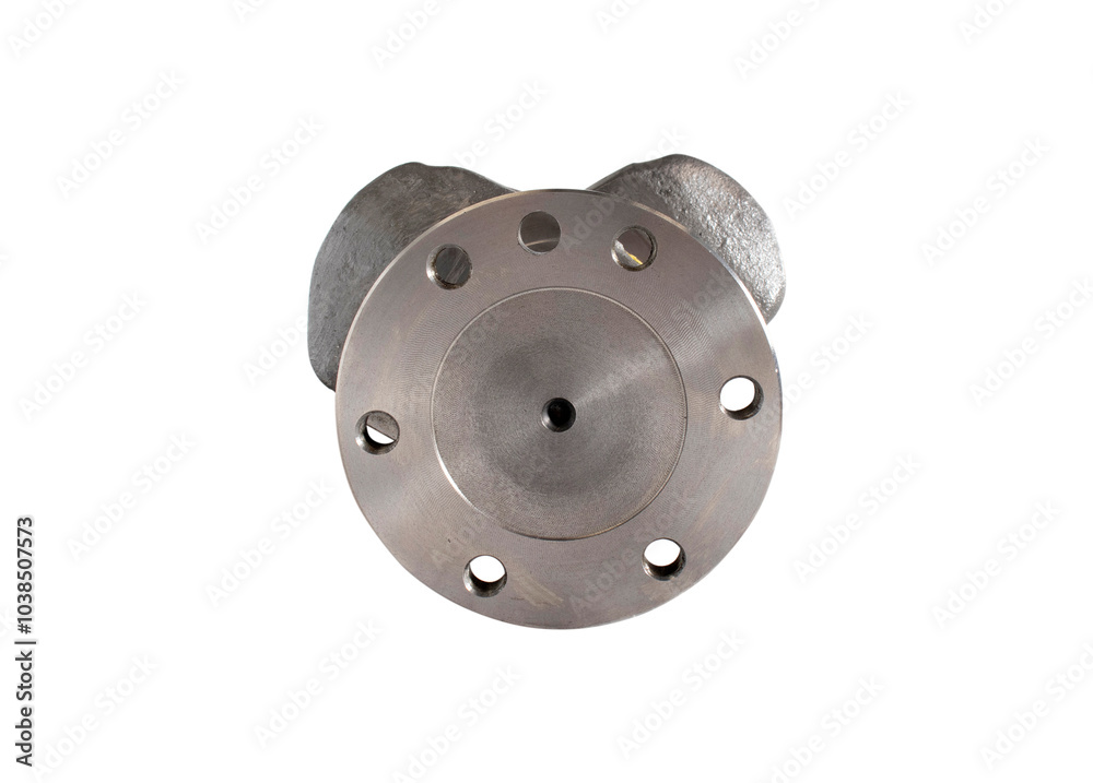 Engine Crankshaft on a white background Engine Crankshaft on a white background