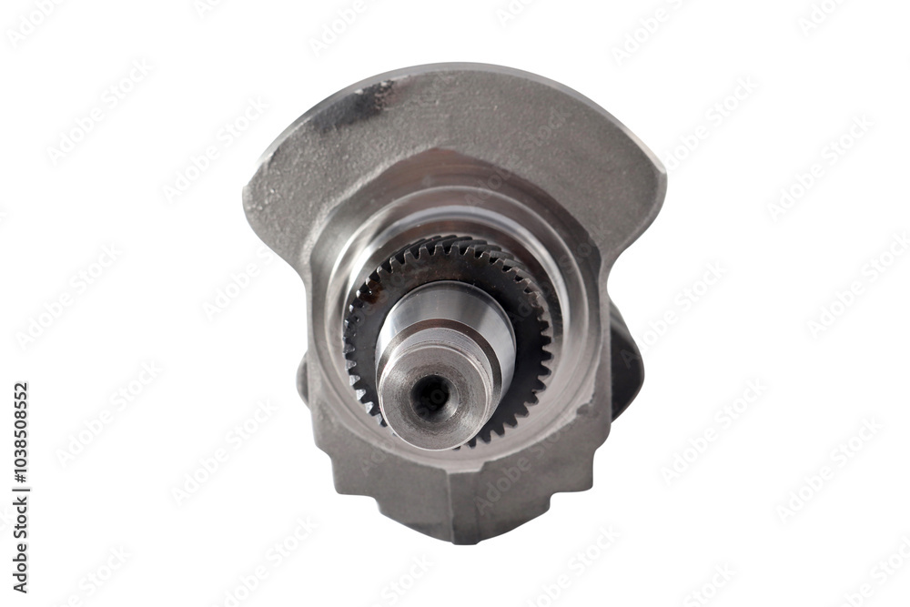 Engine Crankshaft on a white background Engine Crankshaft on a white background
