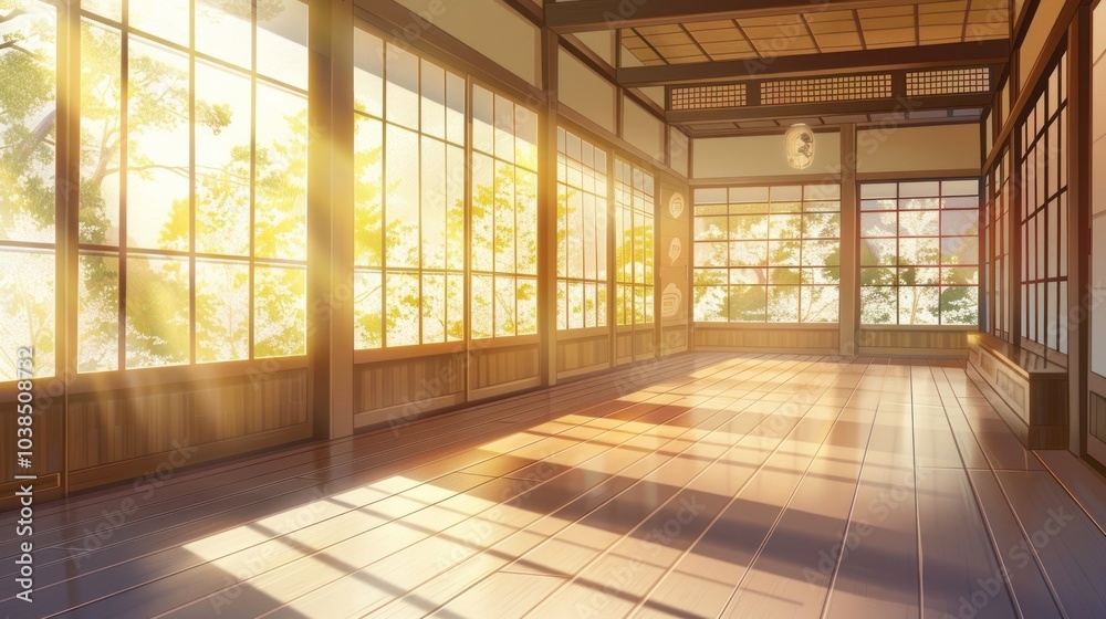 Sunlit Japanese Room Sunlit Japanese Room