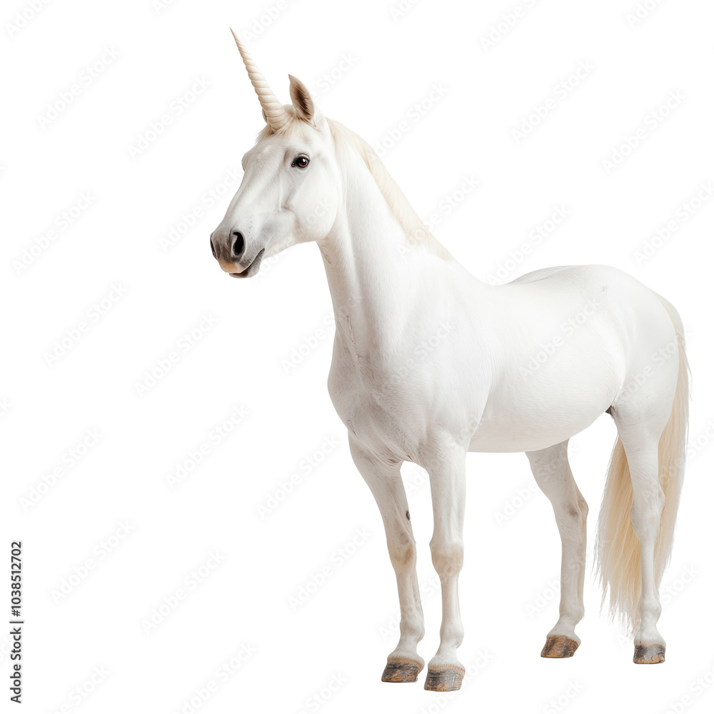 Unicorn, white isolate background