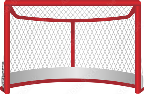 Goal Netting Hockey Vector Ilustration