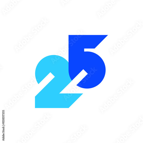 Free Download 25 years creative logo vector eps - GFXLoad