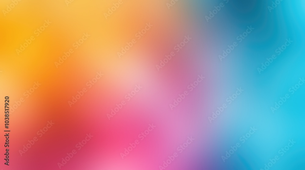 Abstract blurred background with yellow, red, pink, and blue colors. Abstract blurred background with yellow, red, pink, and blue colors.