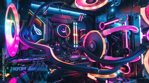 Colorful PC Build with RGB Lighting photo