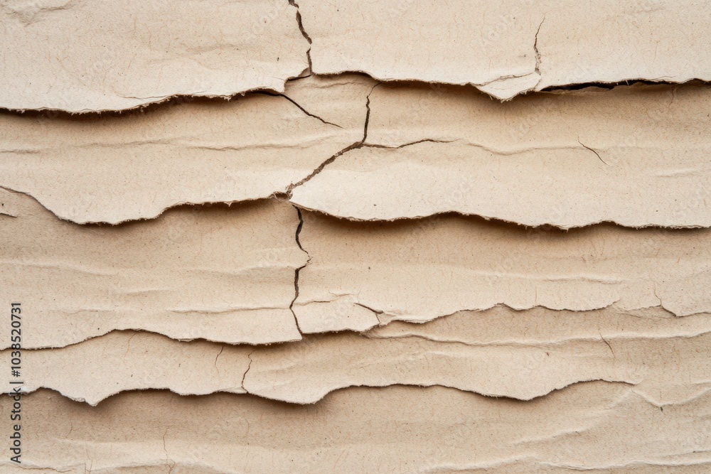 Fototapeta premium Cracked and peeled paint on a weathered surface