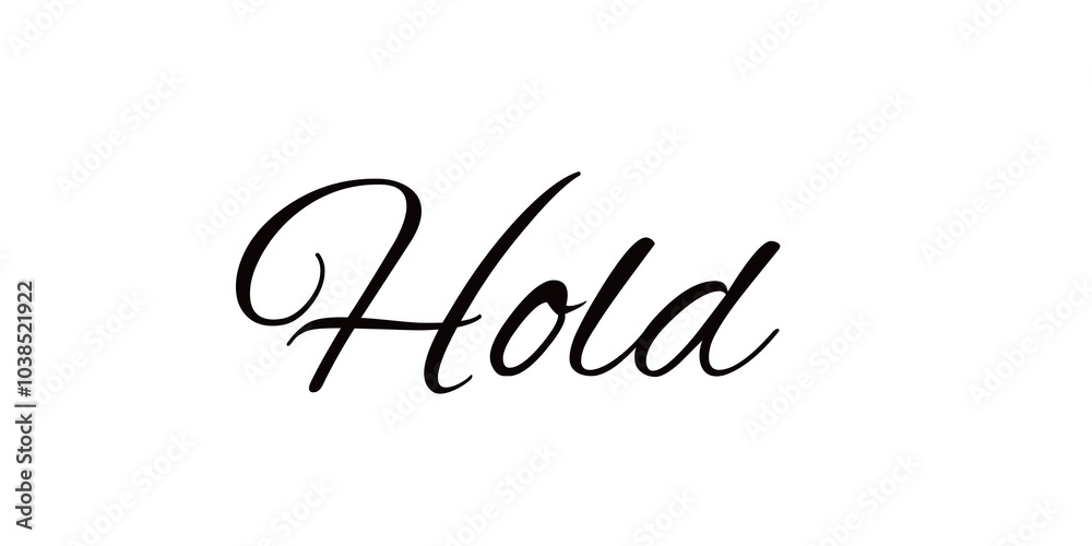 Hold word text isolated on white background. Hold word text isolated on white background.