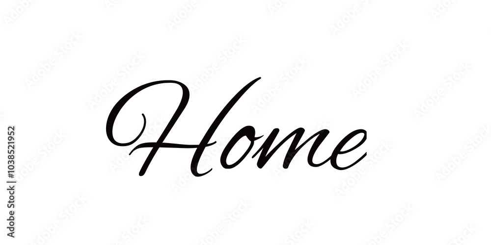 Home word text isolated on white background. Home word text isolated on white background.