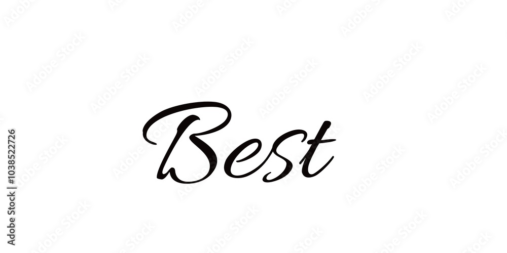 Best word text isolated on white background. Best word text isolated on white background.