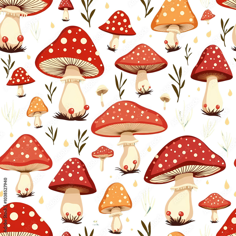 Mushroom Pattern Mushroom Pattern