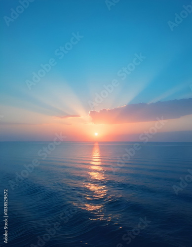 sunrise over the sea