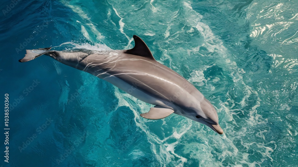 Fototapeta premium Dolphin Banner Template