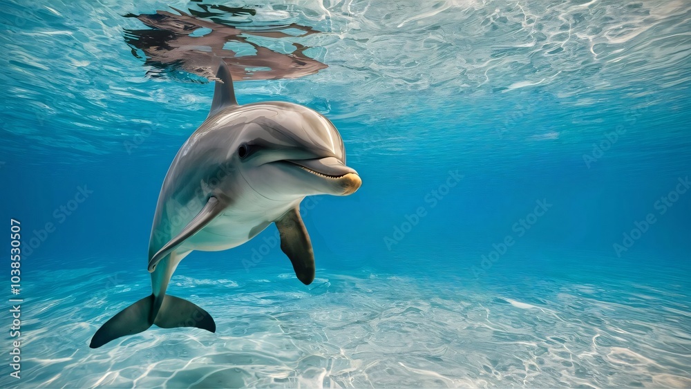 Obraz premium Dolphin Banner Template