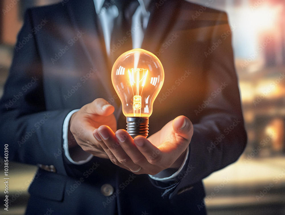 light bulb in hands, idea, concept light bulb in hands, idea, concept