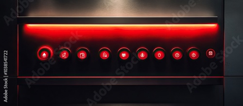 Red Illuminated Buttons