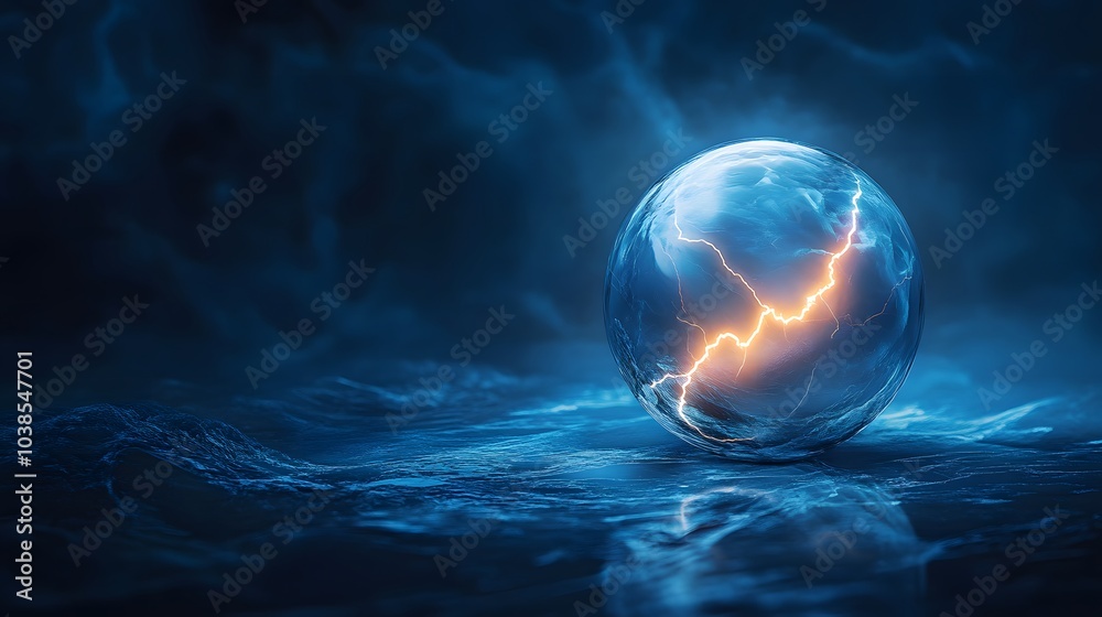 Lightning Ball in a Dark Sky Lightning Ball in a Dark Sky