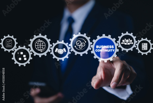 Quadro em tela Business continuity concept