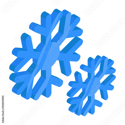 Premium design icon of snowflake 

